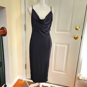 NWT E.L.H. Studio Ruched Neck Bodycon Dress Size L